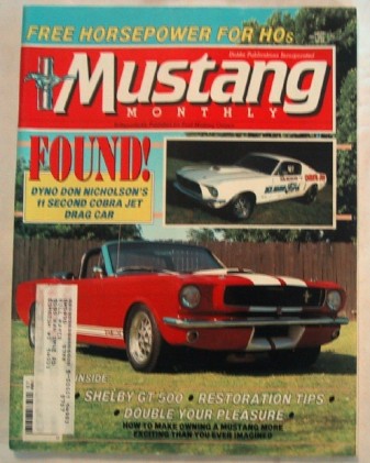 MUSTANG MONTHLY 1987 JULY - DYNO DON's '68 S/S, 5.0hp
